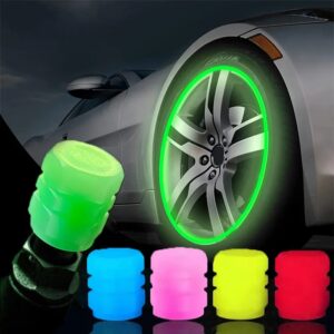 Subject Shoous Caps Fluorescent, Green, Blue, Night, Glowing, Car, Motorcycle, Bike, Wheel, Styling, Hub, Universal, Decor, 4pcs